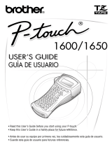 Brother P-Touch 1650 Manual de usuario