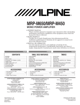 Alpine M650 - V-Power MRP Amplifier Manual de usuario