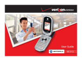 Motorola W315 Verizon Wireless Instrucciones de operación