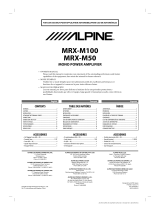 Alpine MRX-M110 Manual de usuario