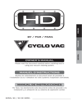 Cyclo Vac HD Series El manual del propietario