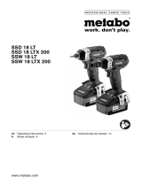 Metabo SSD 18 LTX 200 Manual de usuario