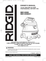 RIDGID WD14500 Manual de usuario