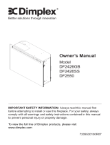 Dimplex DF2426SS El manual del propietario