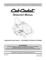 Cub Cadet LTX1046M Manual de usuario