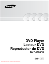 Samsung DVD-P260K Manual de usuario