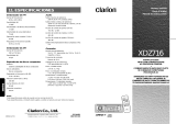 Clarion XDZ716 Manual de usuario