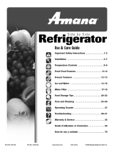 Amana Refrigerator ACD2234HRB Manual de usuario