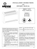 Empire Heating Systems DV-35-2SG El manual del propietario