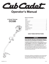 Cub Cadet CC330 Manual de usuario