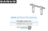 Sanus VLT16 Manual de usuario