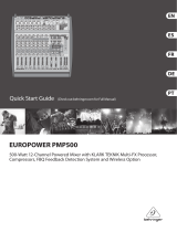 Behringer EUROPOWER PMP500 Manual de usuario