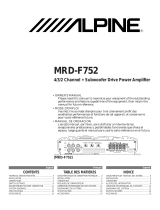 Alpine MRD-F752 Manual de usuario