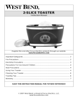 West Bend 2-Slice Toaster Manual de usuario