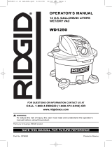 RIDGID WD1250 Manual de usuario