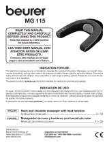 Beurer MG 115 Manual de usuario