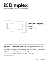 Dimplex DWF-1326 El manual del propietario