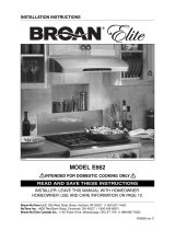 Broan-NuTone E662 Guía de instalación