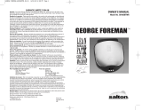 George Foreman GR18SBTMR Manual de usuario