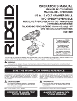 RIDGID R861150 Manual de usuario