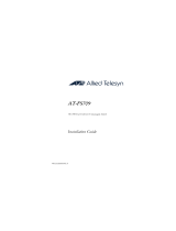 Allied Telesis AT-FS709 Manual de usuario
