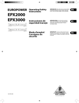 Behringer EUROPOWER EPX3000 Manual de usuario