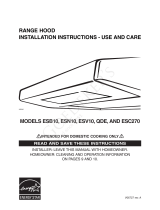Broan ESB10 Manual de usuario