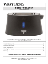 West Bend SOHO Toaster Manual de usuario