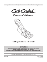 Cub Cadet E18J Manual de usuario