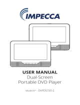Macrovision Corporation Dual Screen Portable DVD Player Manual de usuario