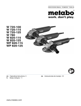 Metabo W 720-115 Instrucciones de operación