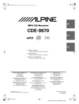 Alpine CDE-9870 Manual de usuario