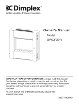 Dimplex DWOP20R Manual de usuario