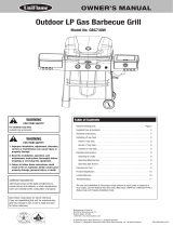Uniflame Outdoor LP Gas Barbecue Grill GBC730W-C Manual de usuario