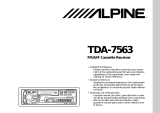 Alpine TDA-7563 El manual del propietario