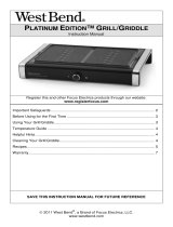 Westbend Platinum Edition Manual de usuario
