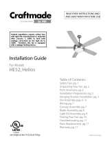 Craftmade Helios HE52 Manual de usuario