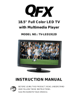 QFX TV-LED1912D Manual de usuario