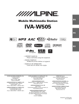 Alpine IVA W505 - DVD Player With LCD monitor Manual de usuario