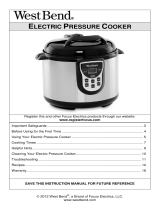 West Bend ELECTRIC PRESSURE COOKER Manual de usuario