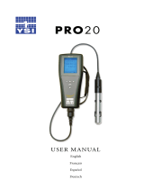 YSI PRO20 Manual de usuario