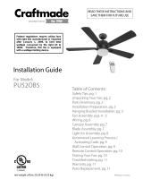 Craftmade PU52OB5 Guía de instalación