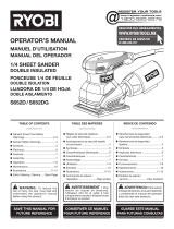 Ryobi S652DG Manual de usuario