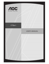 AOC 177Sa-1 Manual de usuario