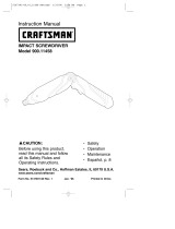 Craftsman 900.11458 Manual de usuario
