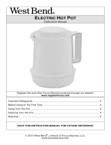 West Bend Electric Hot Pot Manual de usuario