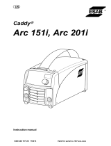 ESAB Caddy® Arc 151i, Arc 201i Manual de usuario