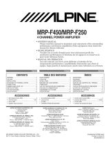 Alpine MRP-F250 - V-Power Amplifier El manual del propietario