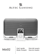 Altec Lansing M602 Manual de usuario