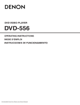 Denon 556S - Progressive Scan DVD Player Instrucciones de operación